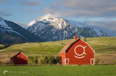 Wallowa Valley Red Barn Oregon - Alan Crowe Photography