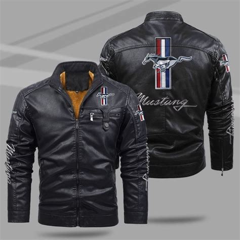 Ford Mustang Fleece Leather Jacket - USALast