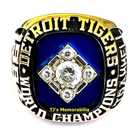 1984 DETROIT TIGERS WORLD SERIES CHAMPIONSHIP RING - Buy and Sell ...