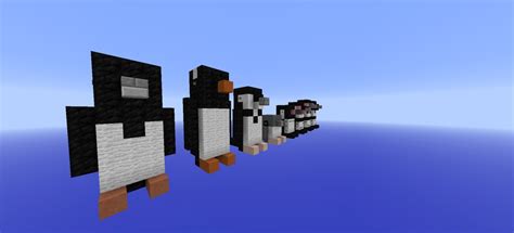 Small penguin statues Minecraft Map