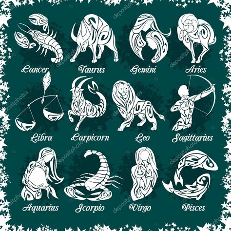 Astrological signs clip art | Zodiac signs and icons. Vector ...