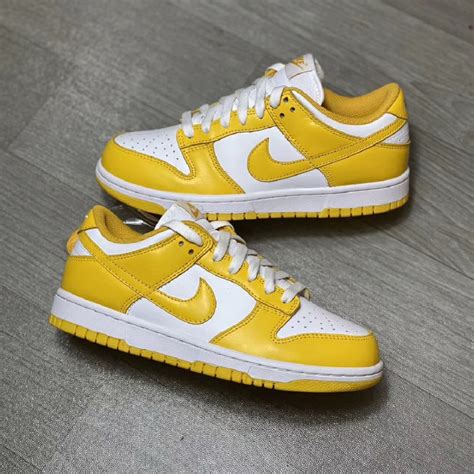 Check Out the Nike Dunk Low WMNS "White/Yellow" - KLEKT Blog