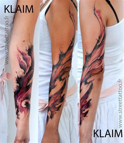 Artistic swirl tattoo | Street tattoo, Watercolor tattoo, Abstract tattoo