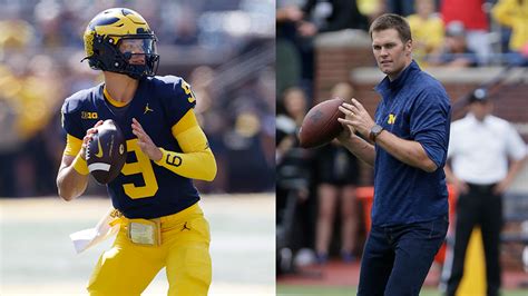 Michigan stars, alum Tom Brady have one-word response to Jim Harbaugh’s ...