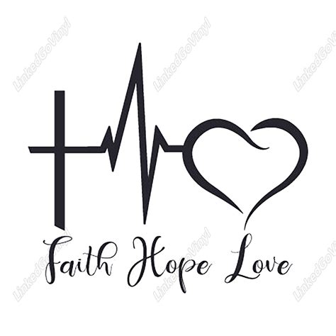 Design Free Faith Hope Love SVG Files - LinkedGo Vinyl