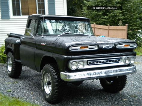 1961 Chevy Apache 4x4 Chassis, | Chevy apache, Classic chevy trucks, Chevy pickup trucks