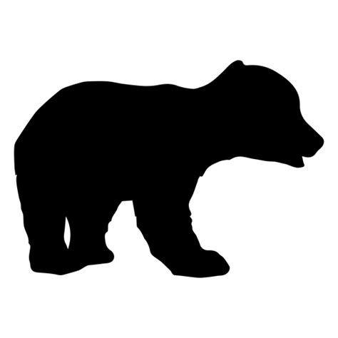 Bear cub silhouette #AD , #Paid, #ad, #silhouette, #cub, #Bear | Bear silhouette, Bear stencil, Bear