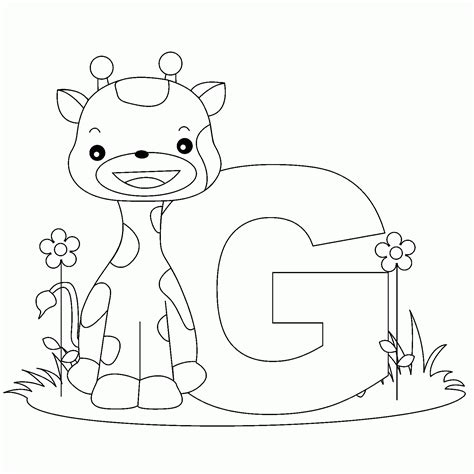 Letter G Coloring Pages Preschool - Coloring Home