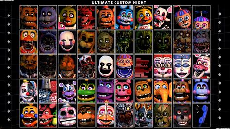 FNaF - Ultimate Custom Night Icons Remake : r/fivenightsatfreddys