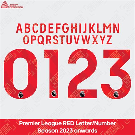 [Season 2023/24] [Red] Official Premier League Player Size ...