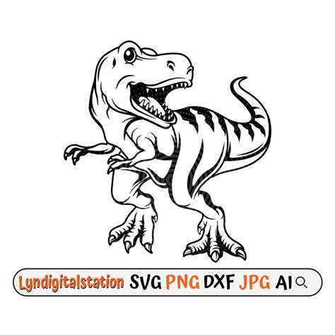 T-Rex SVG Tyrannosaurus Rex Clipart Dino Datei - Etsy Schweiz