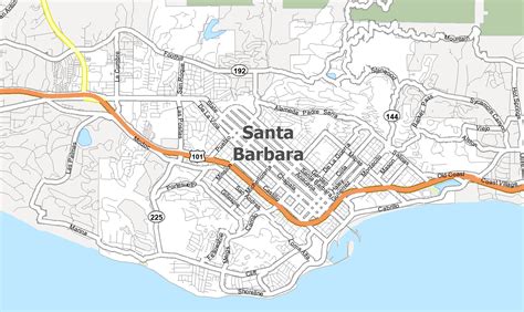 Santa Barbara California Map - GIS Geography