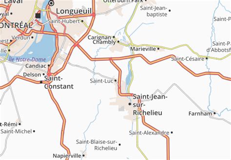 MICHELIN Saint-Luc map - ViaMichelin