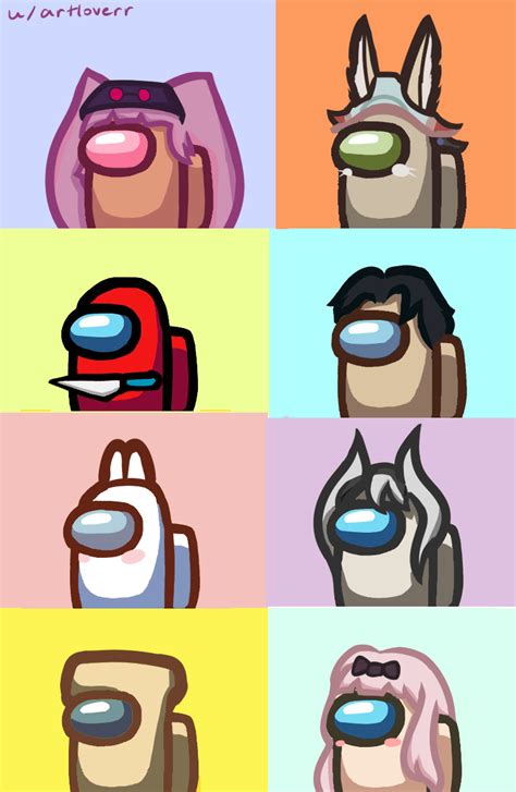 ️custom profile pictures i made for friends & customers!! dm if u want one : r/AmongUs