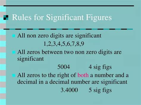 PPT - Rules for Significant Figures PowerPoint Presentation, free ...