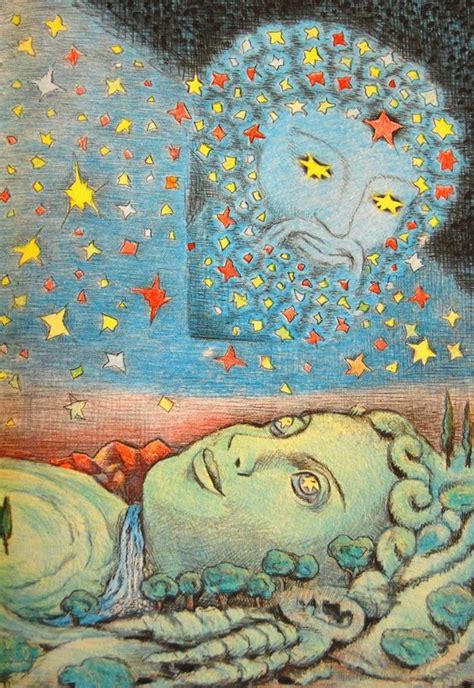 D'aulaires Greek Myths: Uranus and Gaia, 1962. | Greek myths, Artwork, Art