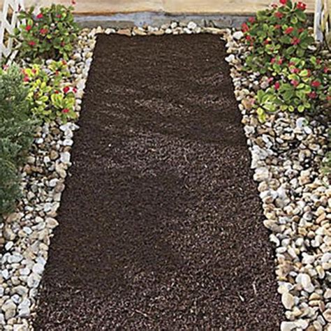 Backyard Expressions Mulch Mat 6-ft Red/Brown Rubber Landscape Edging Roll in the Landscape ...