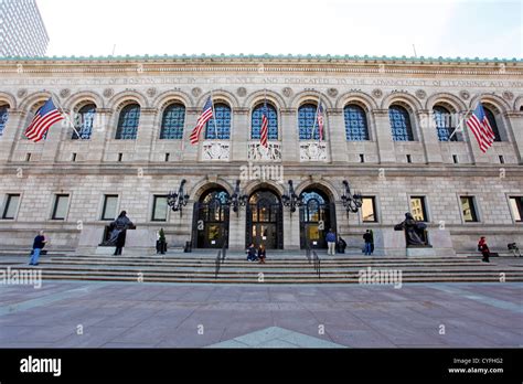 Boston Public Library, Boston, Massachusetts, America Stock Photo - Alamy