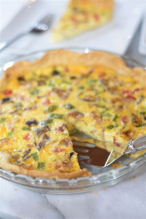 Bacon & Mushroom Quiche Made with Hood Calorie Countdown | Bacon ...