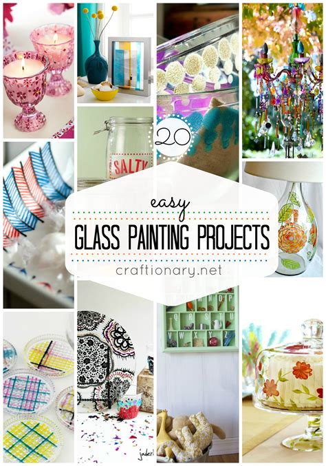 Easy Glass Painting Ideas / How to prepare and paint glass for diy craft projects.