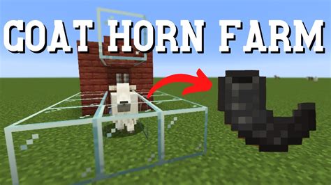 Simple 1.21 Minecraft Goat Horn Farm - YouTube