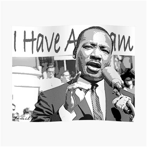 "Martin Luther King Jr" Poster by Jamilology | Redbubble