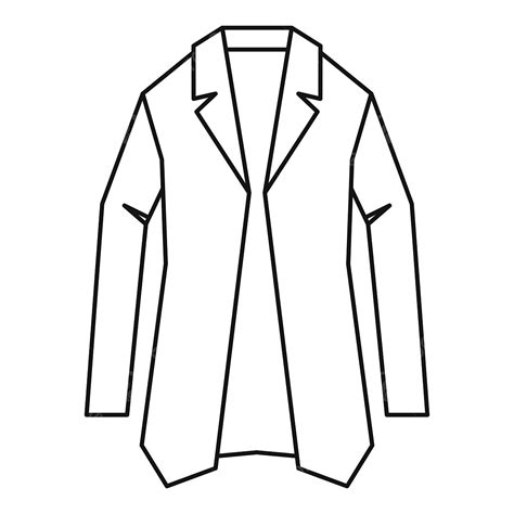 Jacket Icon Outline Style, Jacket Drawing, Outline Drawing, Jacket ...