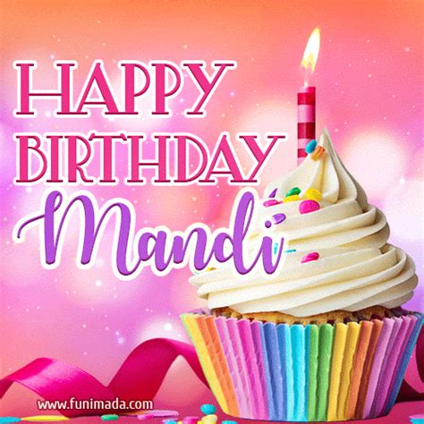 Happy Birthday Mandi - Lovely Animated GIF | Funimada.com