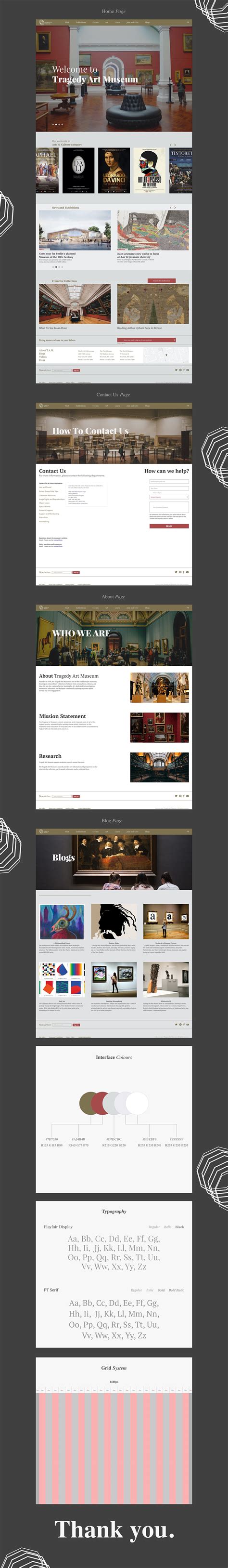 Web Museum Design on Behance