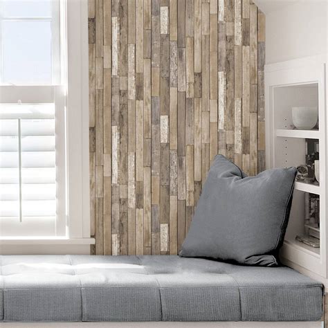 InHome Weathered Plank Barn Peel & Stick Wallpaper | Michaels