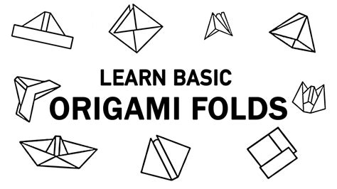 3D Origami Basic Folds | Learn Origami | Basic Origami Folds | 3d ...