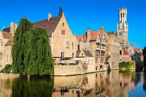 Bruges, Belgium stock photo. Image of summer, spire, architecture - 60638426