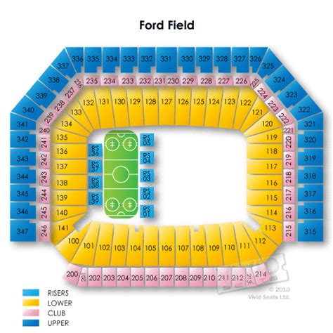 Ford Field Seating Chart - Forld Field Tickets - Ford Field Information