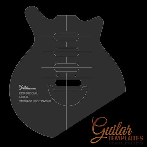 The Red Special Style Template - Guitar Templates