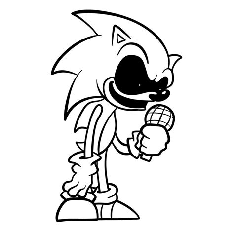 Sonic Exe Coloring Pages Printable