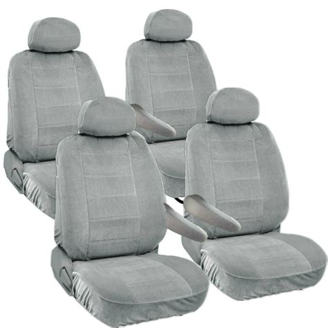 8pc Universal Seat Covers for Van Front & Middle 2 Row Armrest Access ...