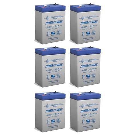 6V 4.5Ah UPS Battery for CSB CP640 - 6 Pack