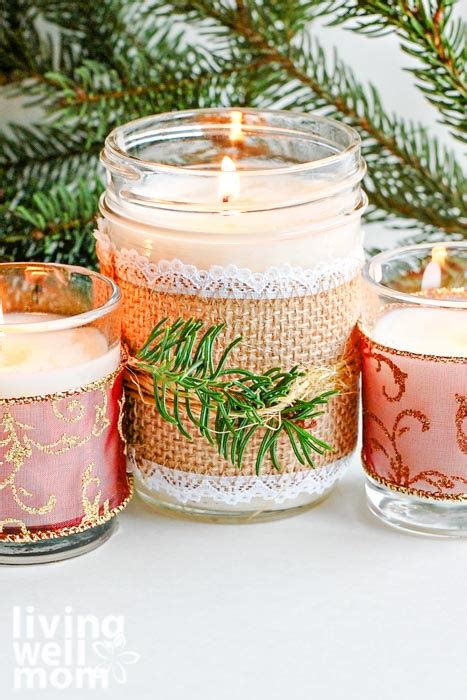 DIY Christmas Candles with Essential Oils {Great Gift Idea}