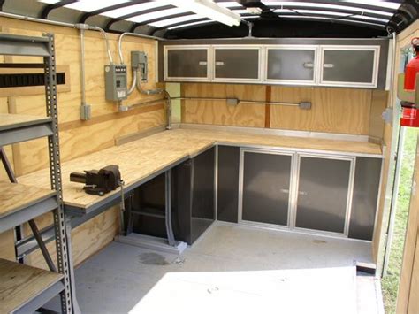 Custom Enclosed Trailer Kudas Industries | Trailer shelving, Enclosed ...