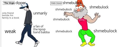 The virgin dipper vs the chad shmebulock : r/gravityfalls