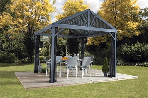 Sojag Sanibel I 8x8 Hardtop Gazebo with Mosquito Netting