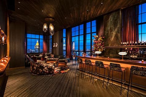 Rooftop Bars: Enjoy a 360-Degree View of NYC from Fleur Room at the Moxy Chelsea - Interior ...