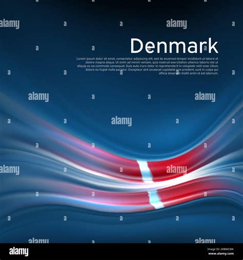 Denmark flag background. Abstract danish flag in the blue sky. National ...