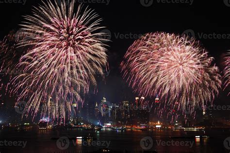 New York City Manhattan fireworks show 748395 Stock Photo at Vecteezy