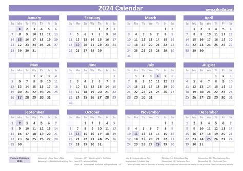 2024 calendar with week numbers