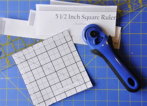 Free 5 1/2 Inch Square Quilting Ruler Printable | Sweetbriar Sisters