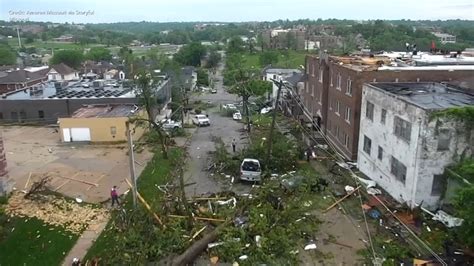 New drone video shows wide scope of Missouri tornado damage - ABC7 Chicago