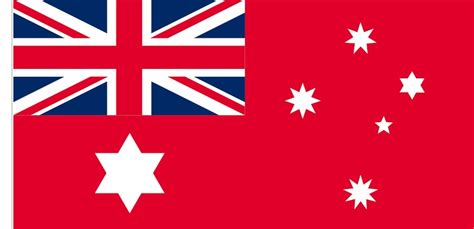 1901 -1903 Red Australia Flag - Custom Flag Australia