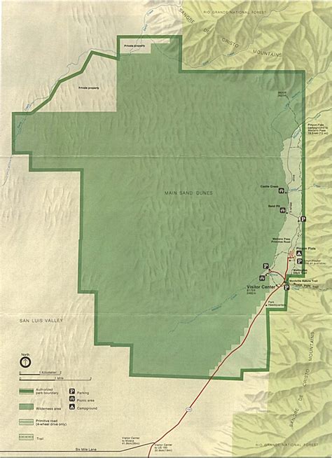 Great Sand Dunes National Park Map - Maps For You