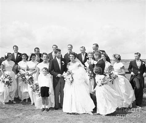 John And Jackie Kennedy On Wedding Day Photograph by Bettmann - Pixels